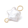 Natural Keshi Pearl Connector Charms PALLOY-JF04243-01-5