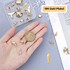 Ocean Theme Brass Pendants KK-SC0001-54G-3