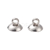 304 Stainless Steel Bead Cap Pendant Bails STAS-G224-24P-10-2
