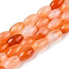 Natural Pink Agate Beads Strands G-T138-180H-4