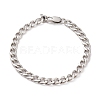 Men's 304 Stainless Steel Cuban Chains Bracelets and Necklaces Jewelry Sets SJEW-JS01159-5