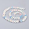 Handmade Millefiori Glass Bead Strands LAMP-J035-8mm-11-3