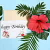 Globleland 1 Set Birthday Cake PET Hollow Out Drawing Painting Stencils DIY-GL0004-111-2