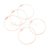 PVD Vacuum Plating 304 Stainless Steel Hoop Earrings STAS-T031-20-25mm-G-1-1