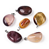 Natural Mookaite Pendants G-P525-01P-05-1