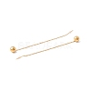 Long Chain with Round Ball Dangle Stud Earrings EJEW-A067-13G-3