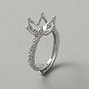 Adjustable Brass Ring Findings KK-WH0062-40P-1