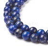 Natural Lapis Lazuli Beads Strands G-G423-6mm-A-3