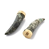 Natural Unakite Horn Pendants STAS-R130-03G-02-2
