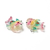 Ocean Theme Transparent Resin Pendants RESI-E024-05P-04-4