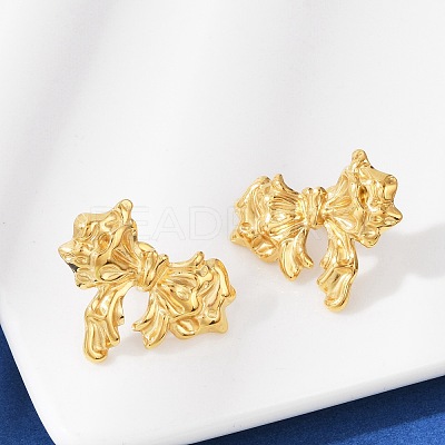 304 Stainless Steel Stud Earrings EJEW-G423-32A-G-1