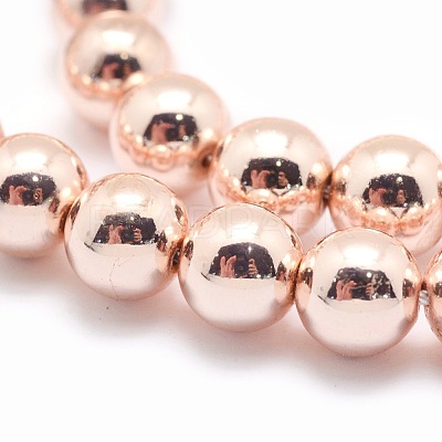 Electroplate Non-magnetic Synthetic Hematite Beads Strands G-L485-01A-LRG-1