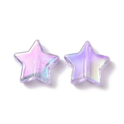 Eco-Friendly Transparent Acrylic Beads PL556-PW41-1