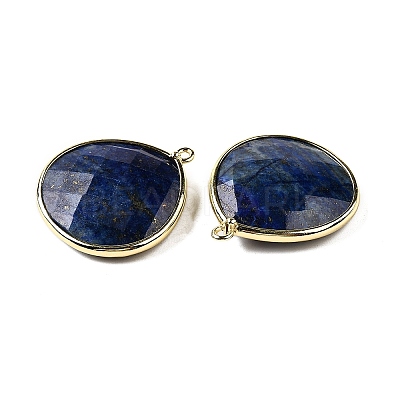 Natural Lapis Lazuli Pendants G-B009-07G-C-1