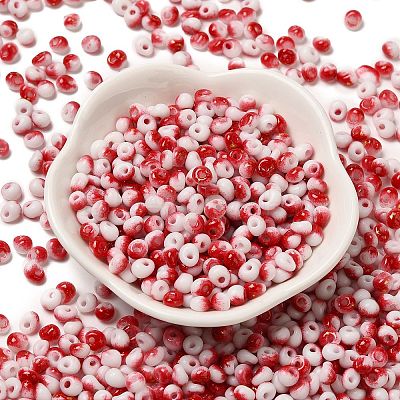 Baking Paint Glass Seed Beads SEED-F006-01A-06-1
