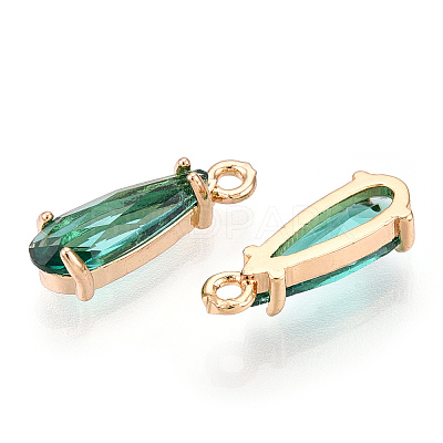 Faceted Glass Pendants GLAA-T010-004-1