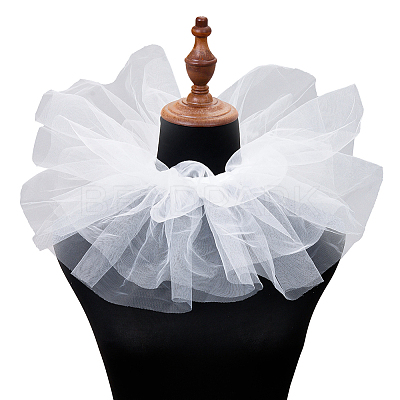 Detachable Lady's Gauze Fake Collar AJEW-WH20042-90D-1
