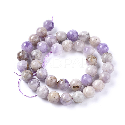 Natural Lavender Amethyst Beads Strands X-G-L555-01-4mm-1