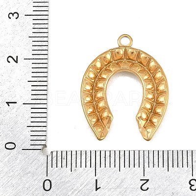 304 Stainless Steel with Crystal Rhinestone Pendants SA-CBABA5E-21G-1