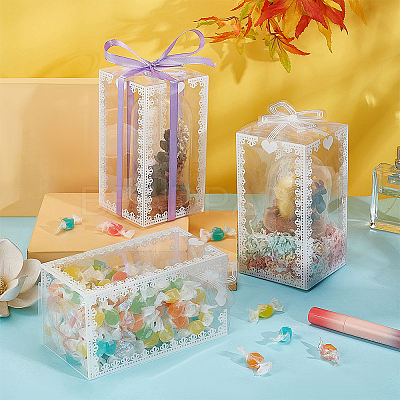 Transparent PVC Candy Treat Gift Box CON-WH0085-58C-1