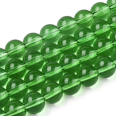 Transparent Glass Beads Strands GLAA-T032-T8mm-07-1