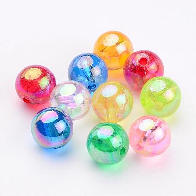Transparent AB Color Acrylic Beads X-PL735M-1
