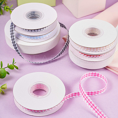 10 Yards Flat Polycotton(Polyester Cotton) Ribbon OCOR-TAC0030-01B-1