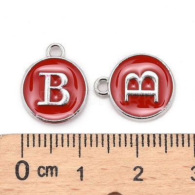 Platinum Plated Alloy Enamel Charms LS-ENAM-S118-03B-P-1