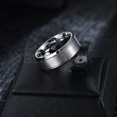 201 Stainless Steel Finger Rings for Women WG1765E-51-1