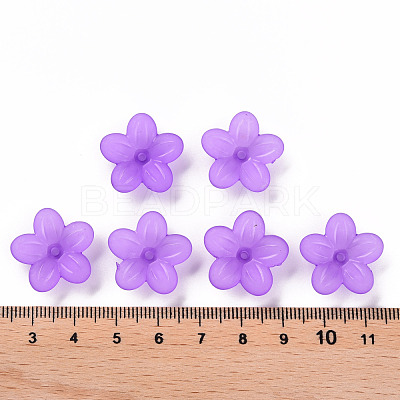 Frosted Acrylic Bead Caps MACR-S371-08A-747-1