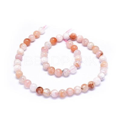 Natural Cherry Blossom Agate Beads Strands G-I249-B01-02-1