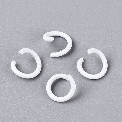 Spray Painted Iron Open Jump Rings IFIN-T017-04B-31-1