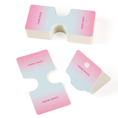 50Pcs Folding Paper Jewelry Display Cards ODIS-TA0001-07D-1