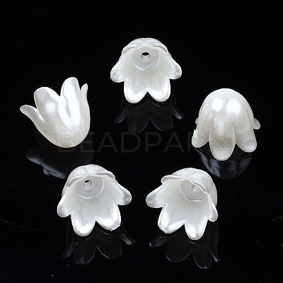 Spray Paint ABS Plastic Imitation Pearl Beads X1-MACR-N013-001F-1