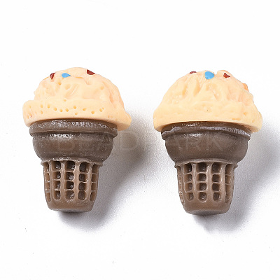 Spray Painted Resin Cabochons CRES-Q215-022G-1