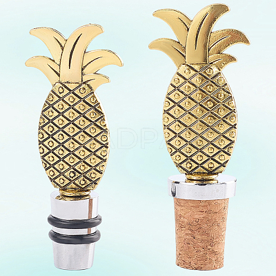 2Pcs 2 Style Zinc Alloy Wine Stoppers FIND-GF0011-17A-1