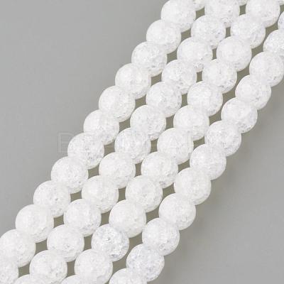 Synthetic Crackle Quartz Beads Strands GLAA-S134-10mm-05-1