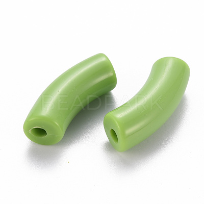 Opaque Acrylic Beads MACR-S372-001B-S031-1