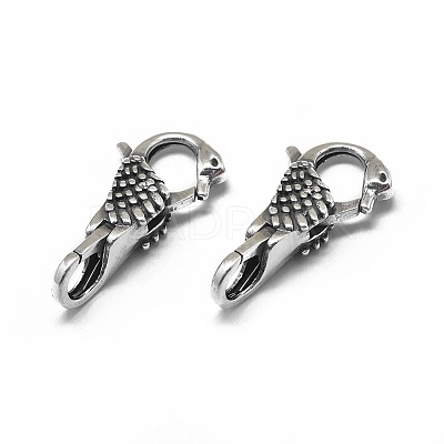 Thailand 925 Sterling Silver Lobster Claw Clasps STER-L057-007AS-1