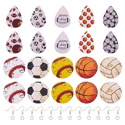 DIY Sport Style Earring Making Kit DIY-TA0006-46-1