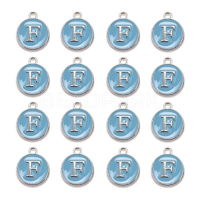Platinum Plated Alloy Enamel Charms LS-X-ENAM-S118-04F-P-1