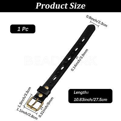 Alloy Cowhide Cord Bracelets for Women Men BJEW-WH20007-15C-1