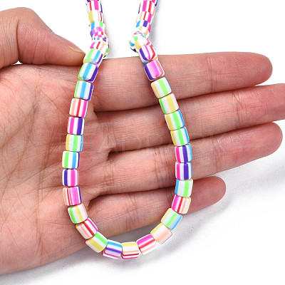 Handmade Polymer Clay Bead Strands CLAY-ZX006-01M-1