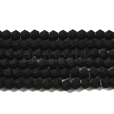 Imitate Austrian Crystal Frosted Glass Beads Strands GLAA-F029-TM3mm-B02-1