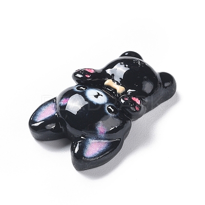 Opaque Resin Cabochons RESI-G065-01C-1