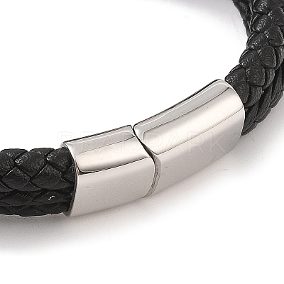 Braided Microfiber Leather Multi-strand Bracelets BJEW-B096-21D-1
