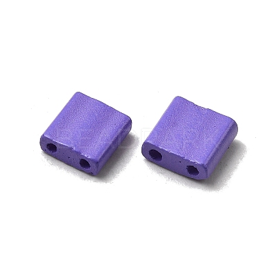 2-Hole Baking Paint Glass Seed Beads SEED-S023-17C-42-1