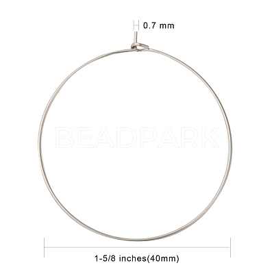 316 Surgical Stainless Steel Wine Glass Charms Rings STAS-L214-01B-1