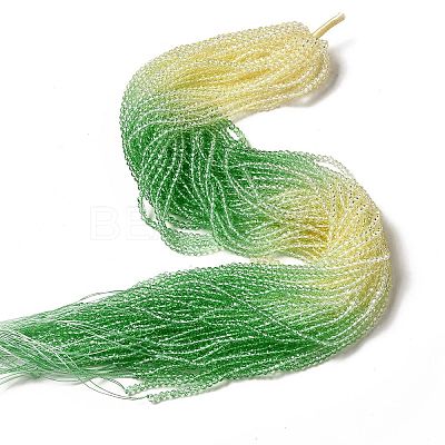 Transparent Gradient Color Glass Beads Strands X1-GLAA-H021-01B-13-1