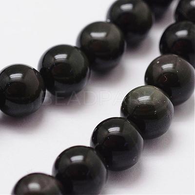 Natural Rainbow Obsidian Beads Strands G-D838-10mm-04-1
